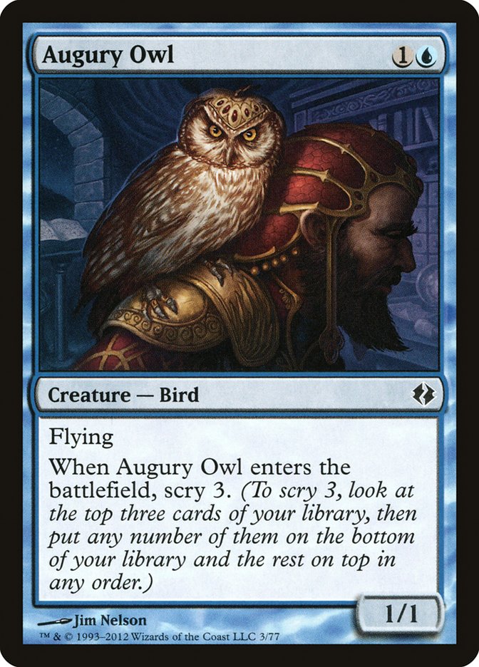Augury Owl [Duel Decks: Venser vs. Koth] | Gamer Loot