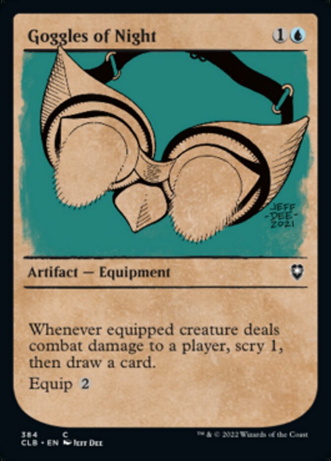 Goggles of Night (Showcase) [Commander Legends: Battle for Baldur's Gate] | Gamer Loot