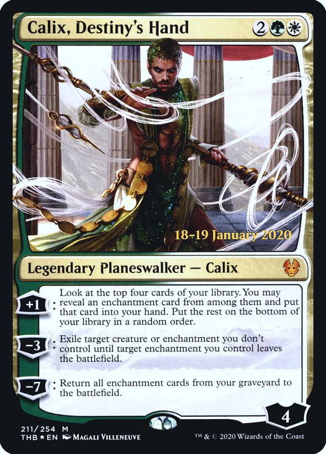 Calix, Destiny's Hand [Theros Beyond Death Prerelease Promos] | Gamer Loot