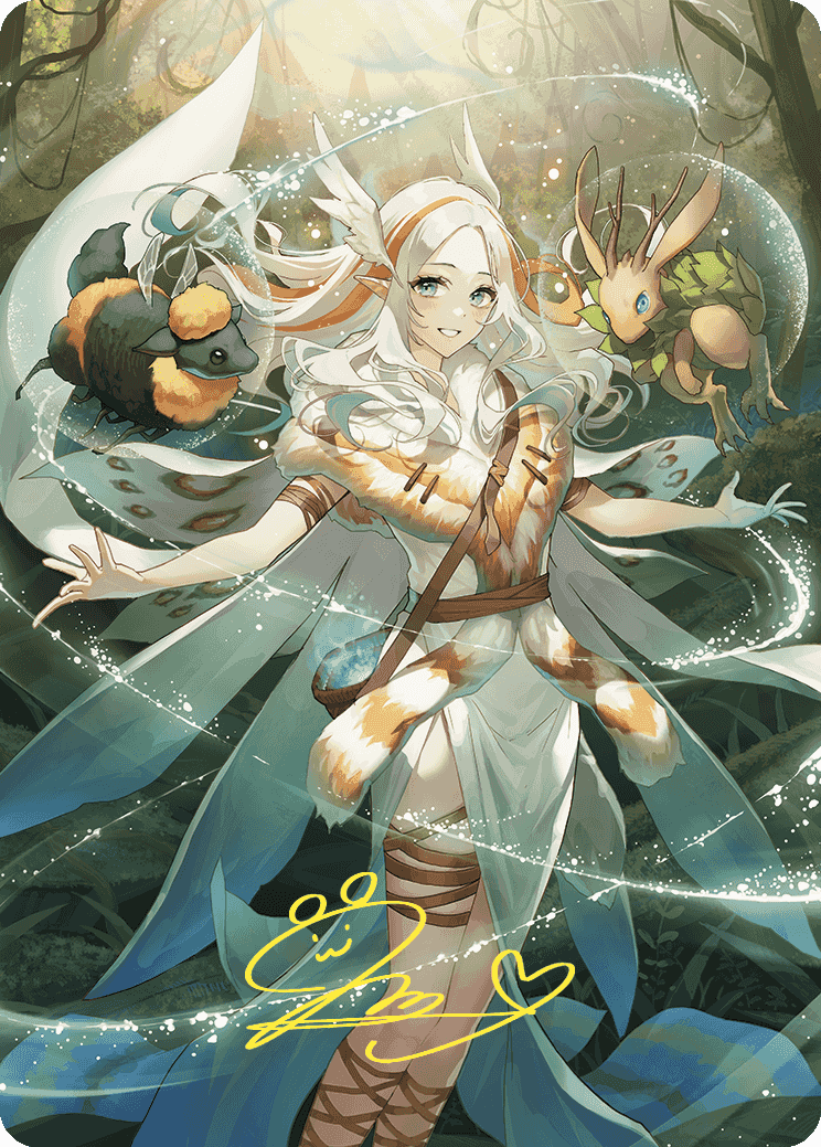 Greater Auramancy Anime Art Card (Gold-Stamped Signature) [Wilds of Eldraine Art Series] | Gamer Loot