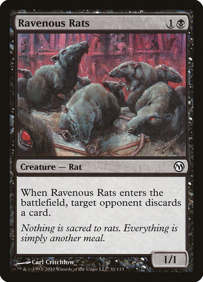 Ravenous Rats [Duels of the Planeswalkers] | Gamer Loot