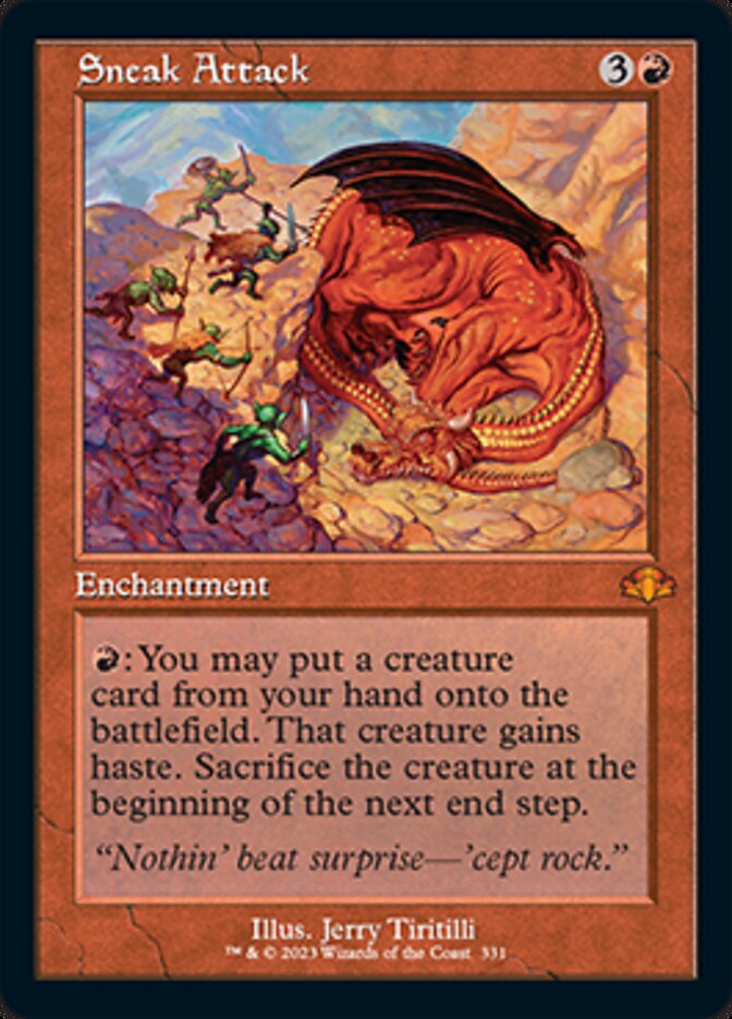 Sneak Attack (Retro) [Dominaria Remastered] | Gamer Loot