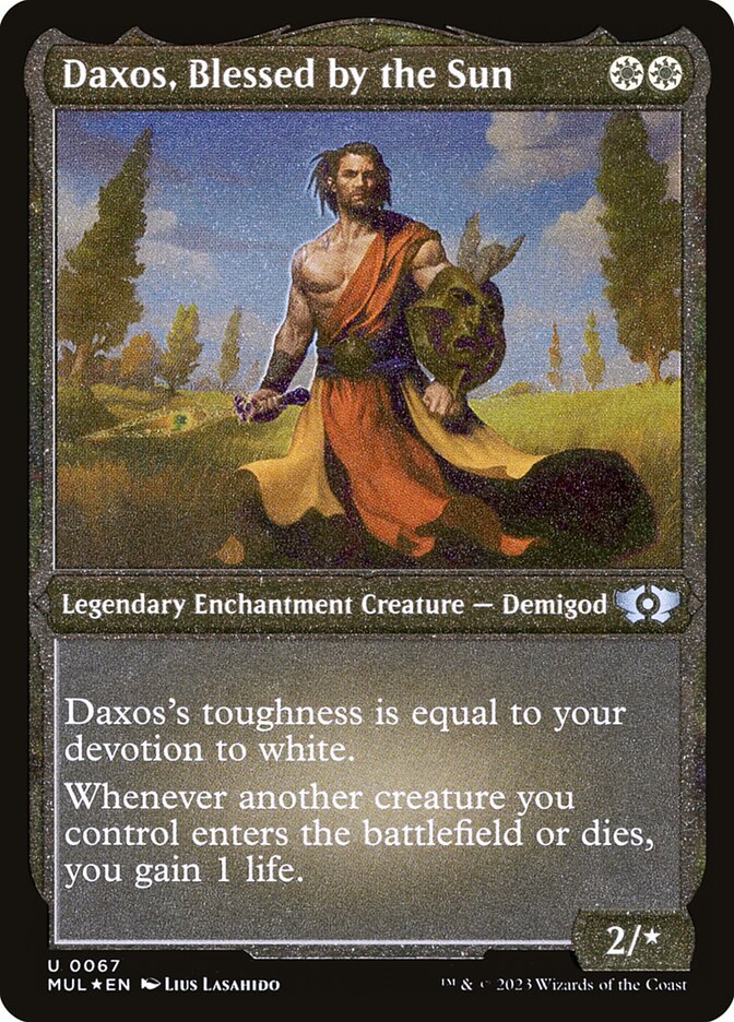 Daxos, Blessed by the Sun (Foil Etched) [Multiverse Legends] | Gamer Loot