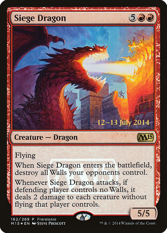 Siege Dragon [Magic 2015 Promos] | Gamer Loot