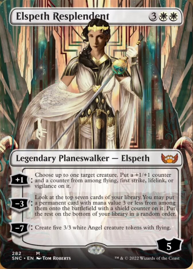 Elspeth Resplendent (Borderless) [Streets of New Capenna] | Gamer Loot