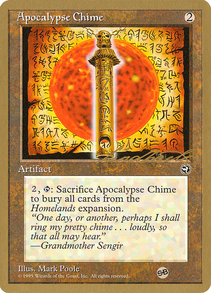 Apocalypse Chime (Leon Lindback) (SB) [Pro Tour Collector Set] | Gamer Loot