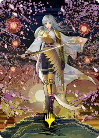 The Wandering Emperor 2 Art Card (Gold-Stamped Signature) [Kamigawa: Neon Dynasty Art Series] | Gamer Loot