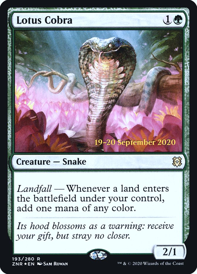 Lotus Cobra [Zendikar Rising Prerelease Promos] | Gamer Loot