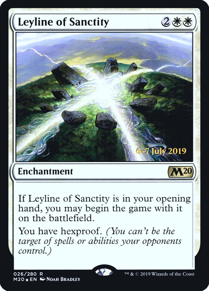 Leyline of Sanctity  [Core Set 2020 Prerelease Promos] | Gamer Loot