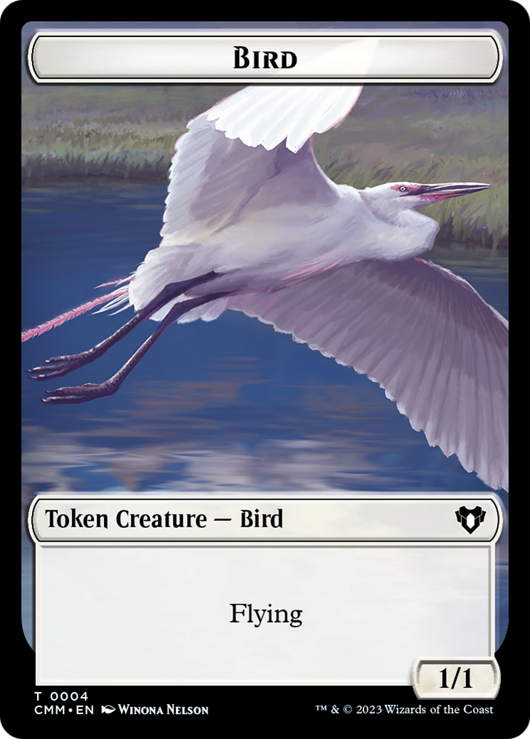 Copy (54) // Bird Double-Sided Token [Commander Masters Tokens] | Gamer Loot