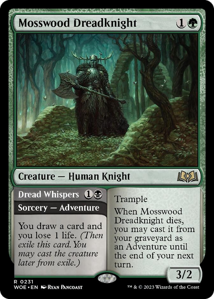 Mosswood Dreadknight // Dread Whispers [Wilds of Eldraine] | Gamer Loot