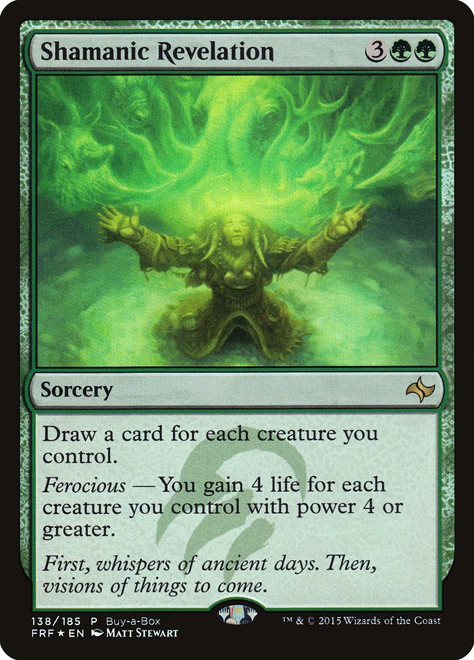 Shamanic Revelation (Buy-a-box) [Fate Reforged Promos] | Gamer Loot