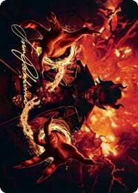 Tibalt's Trickery Art Card (Gold-Stamped Signature) [Kaldheim: Art Series] | Gamer Loot
