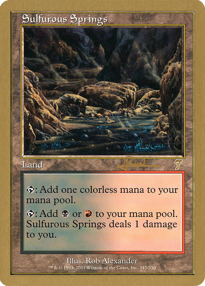 Sulfurous Springs (Antoine Ruel) [World Championship Decks 2001] | Gamer Loot