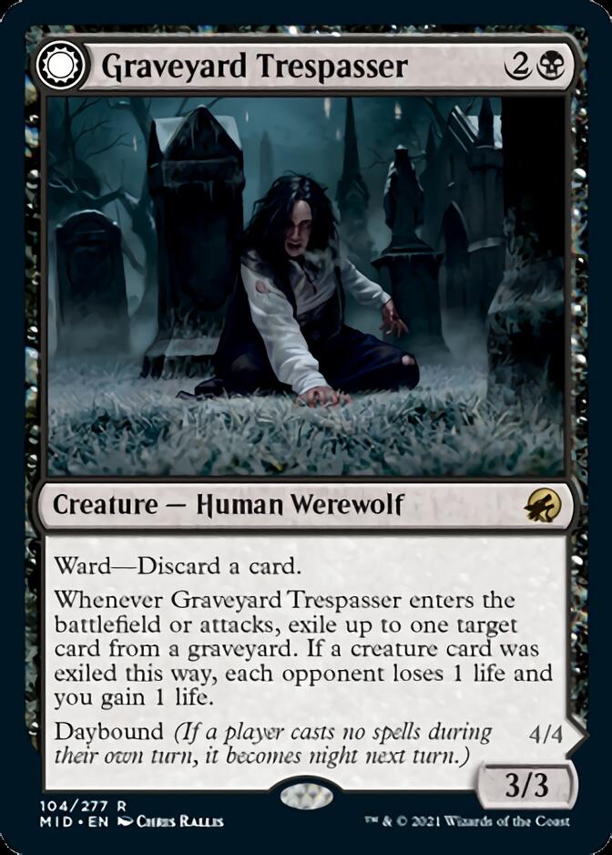 Graveyard Trespasser // Graveyard Glutton [Innistrad: Midnight Hunt] | Gamer Loot