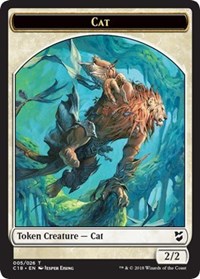 Cat // Soldier Double-sided Token [Commander 2018 Tokens] | Gamer Loot
