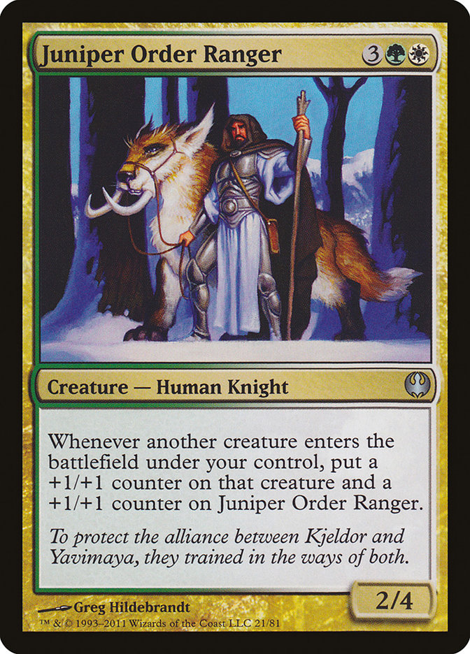 Juniper Order Ranger [Duel Decks: Knights vs. Dragons] | Gamer Loot