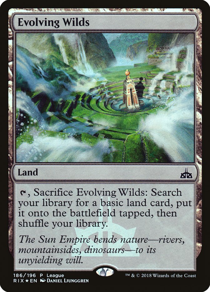 Evolving Wilds (League) [Rivals of Ixalan Promos] | Gamer Loot