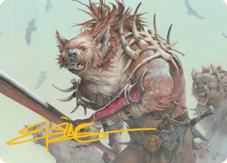 Gnoll Art Card (Gold-Stamped Signature) [Dungeons & Dragons: Adventures in the Forgotten Realms Art Series] | Gamer Loot