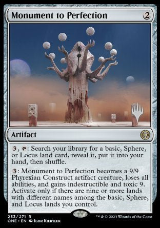 Monument to Perfection (Promo Pack) [Phyrexia: All Will Be One Promos] | Gamer Loot