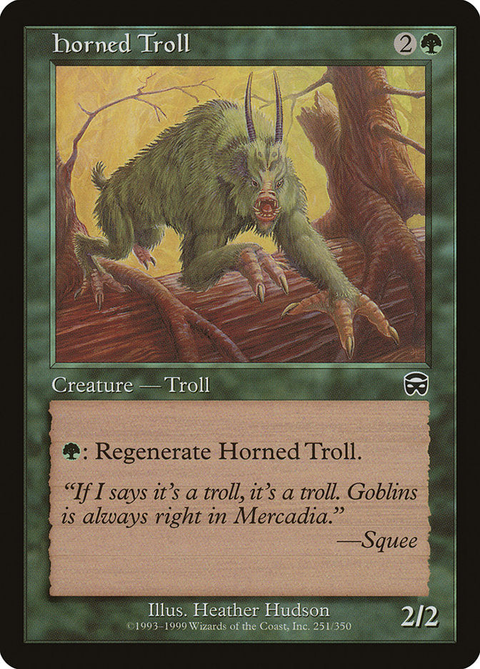 Horned Troll [Mercadian Masques] | Gamer Loot