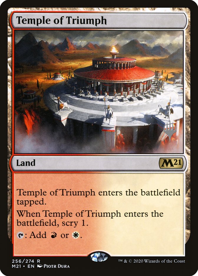 Temple of Triumph (Promo Pack) [Core Set 2021 Promos] | Gamer Loot