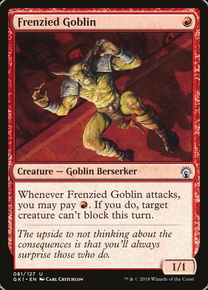 Frenzied Goblin [Guilds of Ravnica Guild Kit] | Gamer Loot