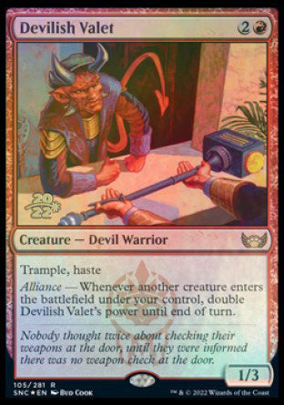 Devilish Valet [Streets of New Capenna Prerelease Promos] | Gamer Loot