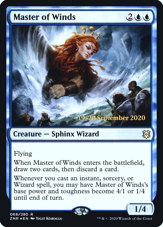 Master of Winds [Zendikar Rising Prerelease Promos] | Gamer Loot