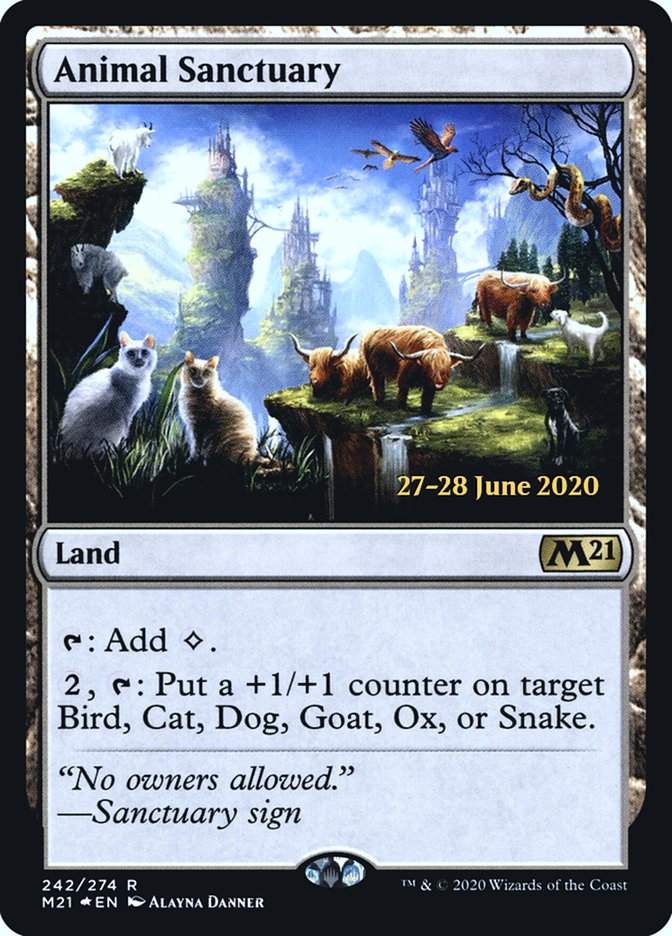 Animal Sanctuary  [Core Set 2021 Prerelease Promos] | Gamer Loot