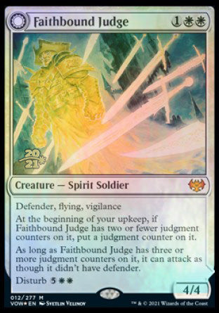 Faithbound Judge // Sinner's Judgment [Innistrad: Crimson Vow Prerelease Promos] | Gamer Loot