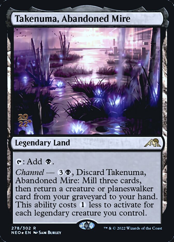 Takenuma, Abandoned Mire [Kamigawa: Neon Dynasty Prerelease Promos] | Gamer Loot