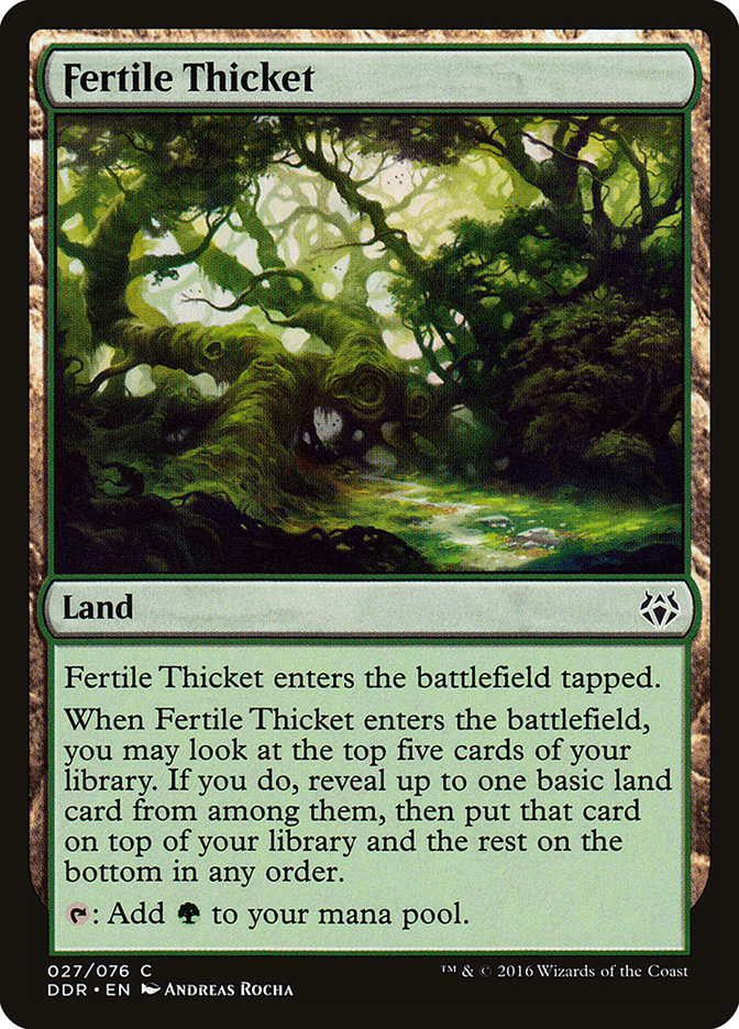 Fertile Thicket [Duel Decks: Nissa vs. Ob Nixilis] | Gamer Loot