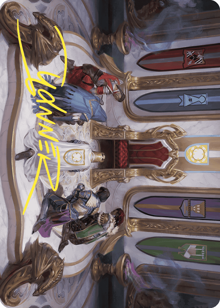 Throne of Eldraine Art Card (Gold-Stamped Signature) [Wilds of Eldraine Art Series] | Gamer Loot