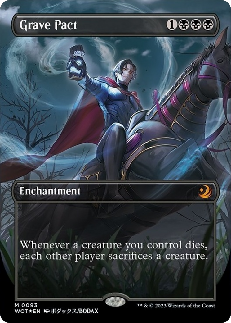 Grave Pact (Anime Borderless) (Confetti Foil) [Wilds of Eldraine: Enchanting Tales] | Gamer Loot