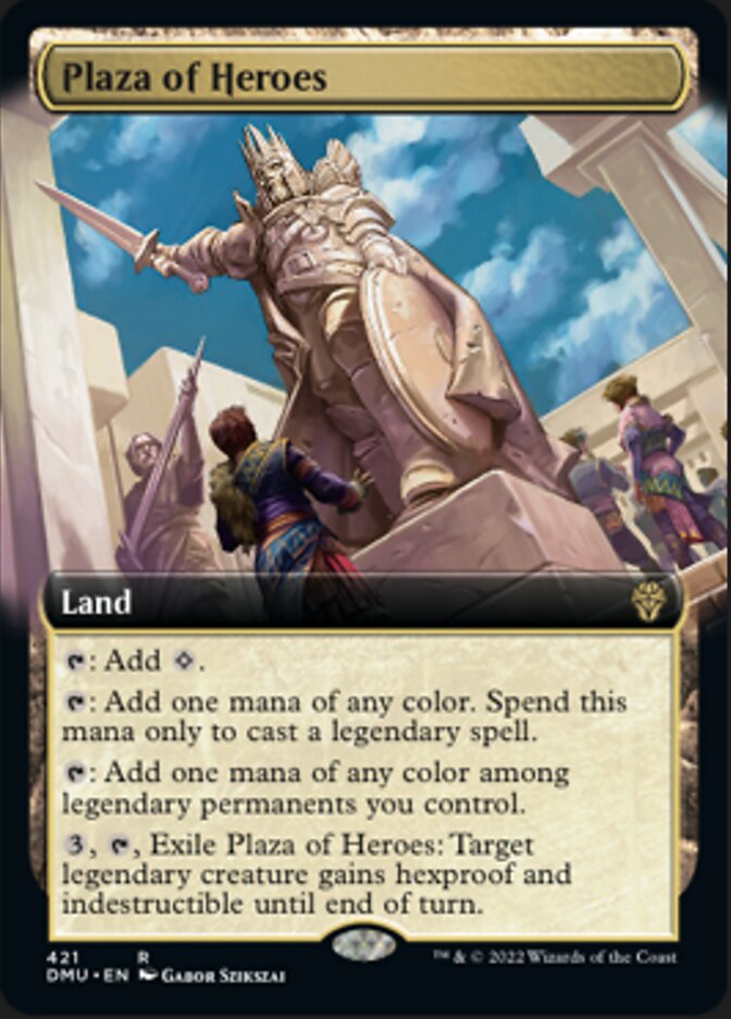 Plaza of Heroes (Extended Art) [Dominaria United] | Gamer Loot