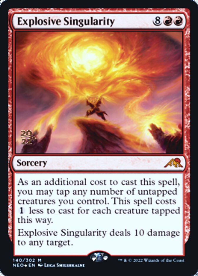 Explosive Singularity [Kamigawa: Neon Dynasty Prerelease Promos] | Gamer Loot