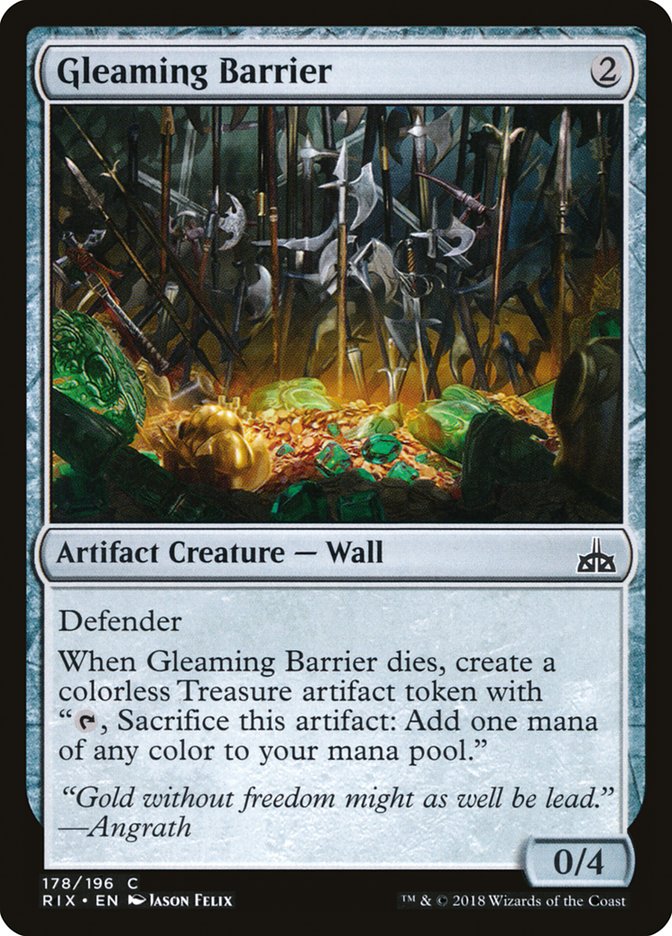 Gleaming Barrier [Rivals of Ixalan] | Gamer Loot