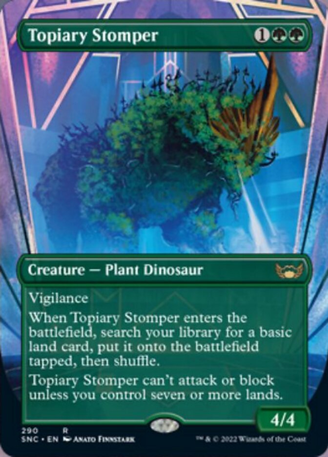 Topiary Stomper (Borderless Alternate Art) [Streets of New Capenna] | Gamer Loot