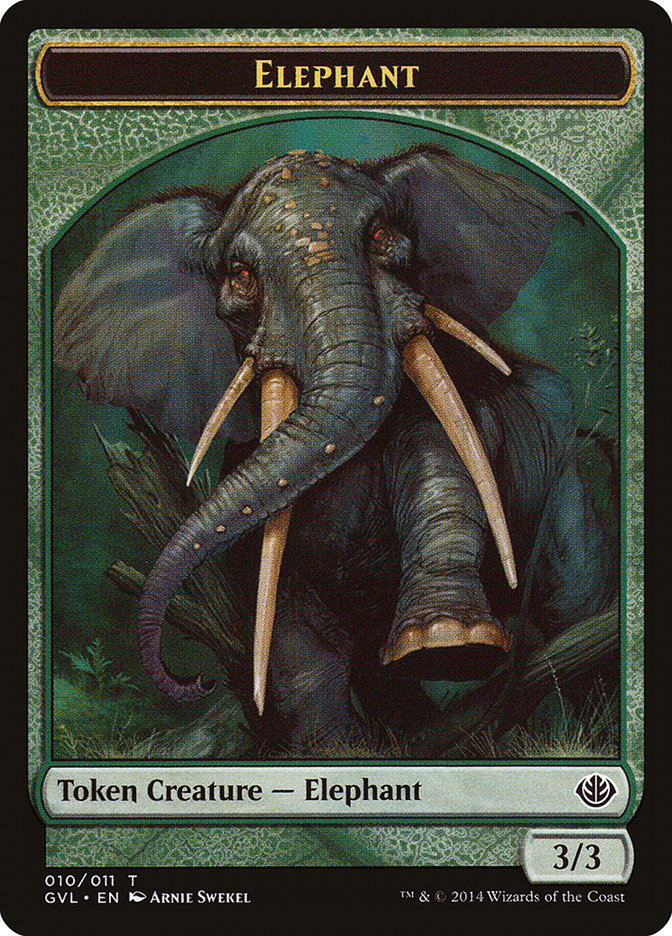 Elephant Token (Garruk vs. Liliana) [Duel Decks Anthology Tokens] | Gamer Loot