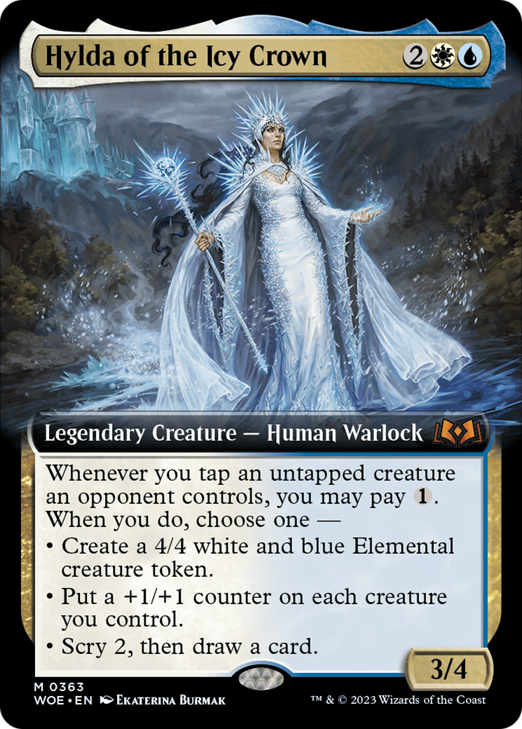 Hylda of the Icy Crown (Extended Art) [Wilds of Eldraine] | Gamer Loot