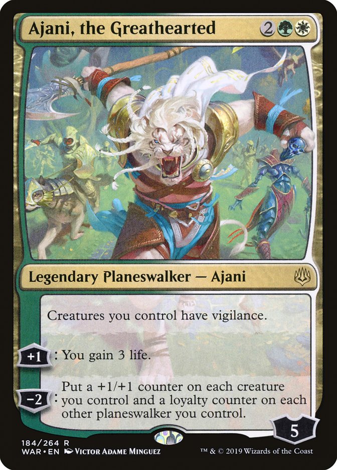 Ajani, the Greathearted [War of the Spark] | Gamer Loot