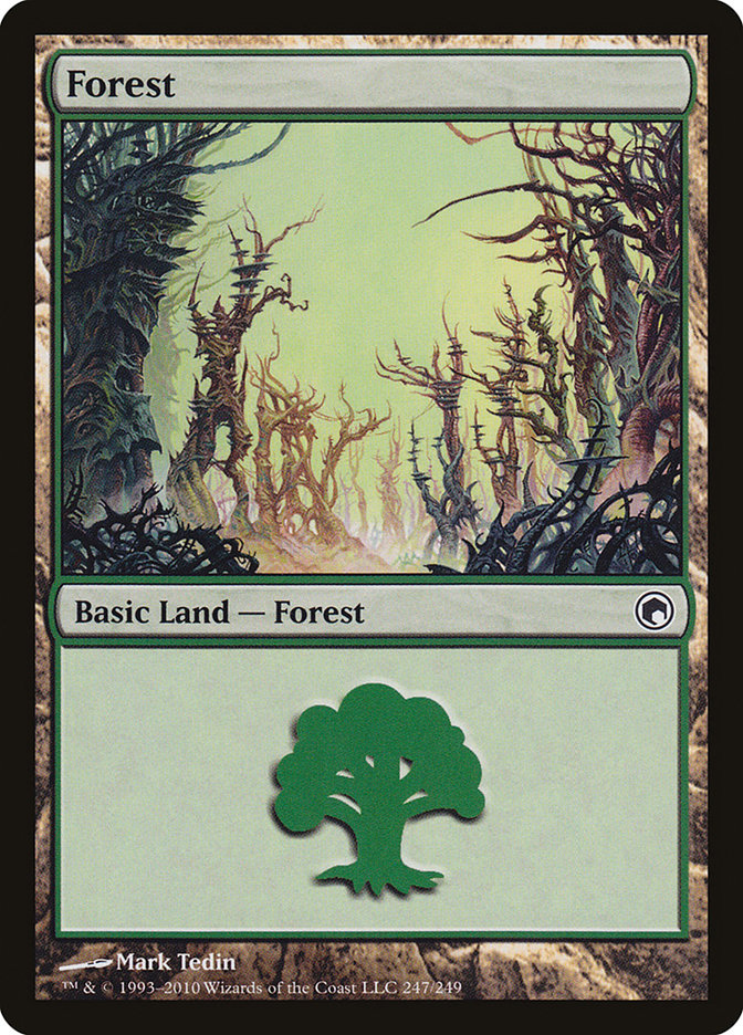 Forest (247) [Scars of Mirrodin] | Gamer Loot