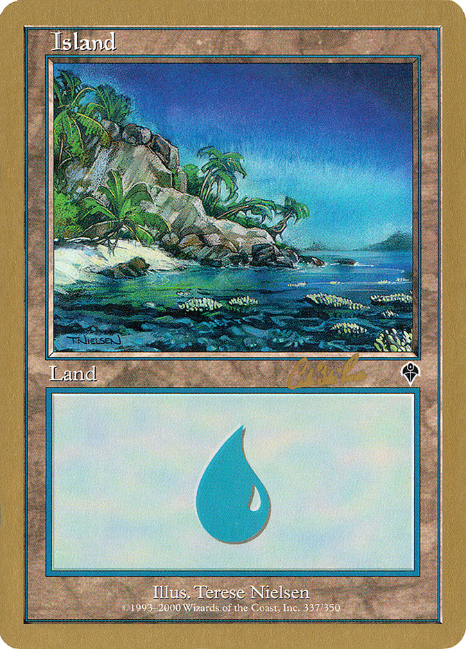 Island (cr337) (Carlos Romao) [World Championship Decks 2002] | Gamer Loot