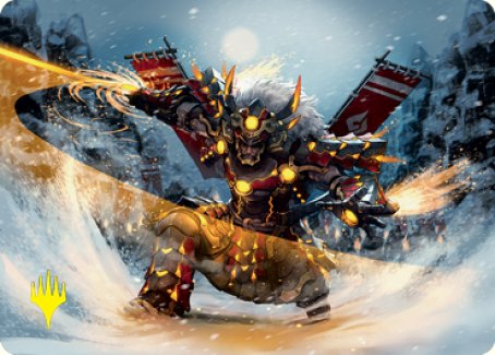 Asari Captain Art Card (Gold-Stamped Signature) [Kamigawa: Neon Dynasty Art Series] | Gamer Loot