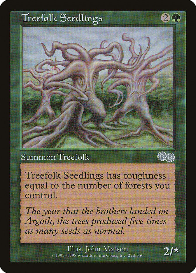 Treefolk Seedlings [Urza's Saga] | Gamer Loot