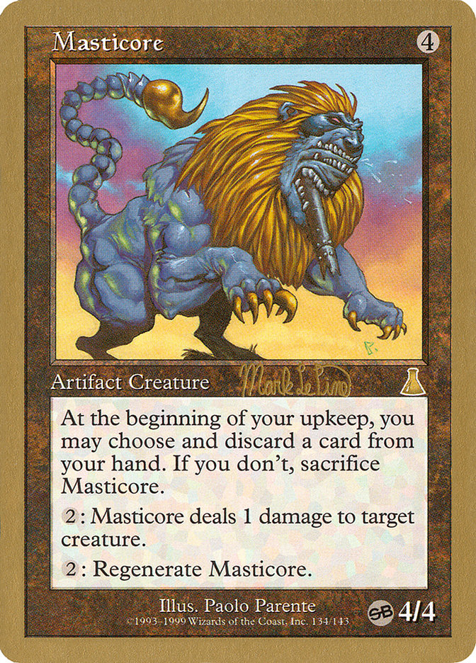 Masticore (Mark Le Pine) (SB) [World Championship Decks 1999] | Gamer Loot