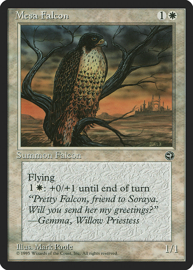 Mesa Falcon (Gemma Flavor Text) [Homelands] | Gamer Loot