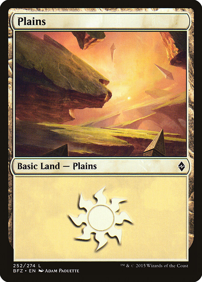 Plains (252a) [Battle for Zendikar] | Gamer Loot