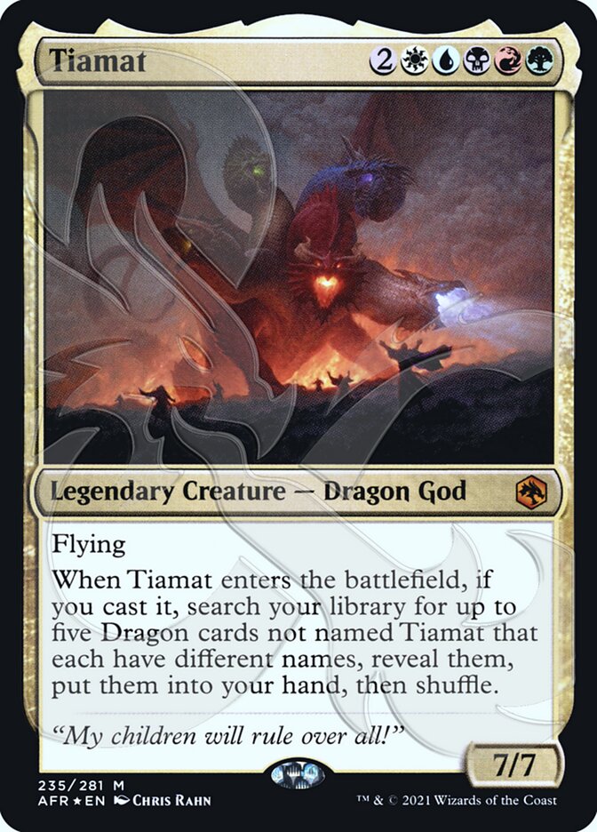 Tiamat (Ampersand Promo) [Dungeons & Dragons: Adventures in the Forgotten Realms Promos] | Gamer Loot